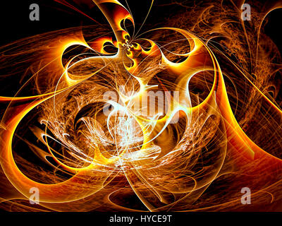 Bizarre Chaos locken - abstrakt Digital erzeugte Bild Stockfoto