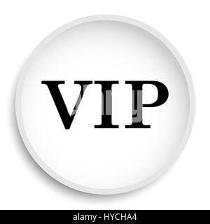 VIP-Symbol. Schaltfläche "VIP Website" auf weißem Hintergrund. Stockfoto