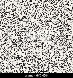 Abstrakte Retro-Hintergrund-Design. Vektormuster nahtlos schwarz und weiß. Stock Vektor