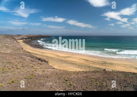 Strand Caleta del Congrio, Playas de Papagayo Bei Playa Blanca, Insel Lanzarote, Kanarische Inseln, Spanien |  Strand, Caleta del Congrio, Playas de Stockfoto