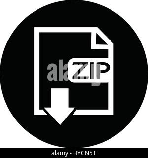 Dateityp ZIP Icon Illustration-design Stock Vektor