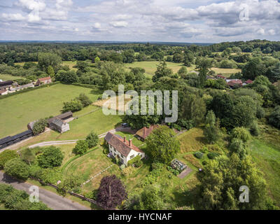 Luftaufnahmen der große schöne Einfamilienhäuser in Dorset UK Stockfoto