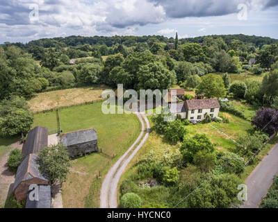 Luftaufnahmen der große schöne Einfamilienhäuser in Dorset UK Stockfoto