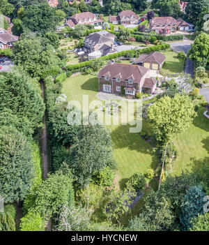 Luftaufnahmen der große schöne Einfamilienhäuser in Dorset UK Stockfoto