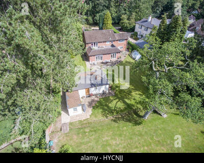 Luftaufnahmen der große schöne Einfamilienhäuser in Dorset UK Stockfoto