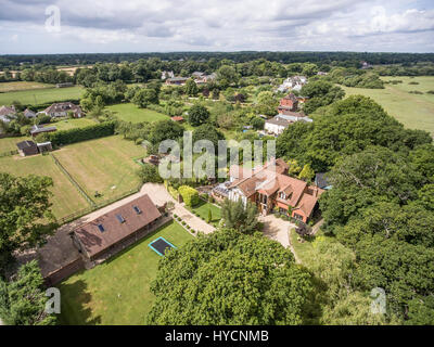 Luftaufnahmen der große schöne Einfamilienhäuser in Dorset UK Stockfoto