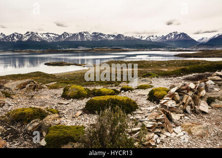 Landschaft in Tierra Del Fuego Stockfoto