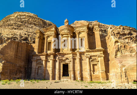 Ad Deir, das Kloster in Petra. UNESCO Welterbe-Aufstellungsort Stockfoto