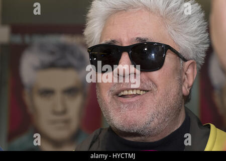 Pedro Almodovar besucht eine Präsentation der Filmzyklus "Alle Almodovar" bei der Film-Bibliothek von Madrid Featuring: Pedro Almodovar Where: Madrid, Spanien: 3. März 2017 Stockfoto