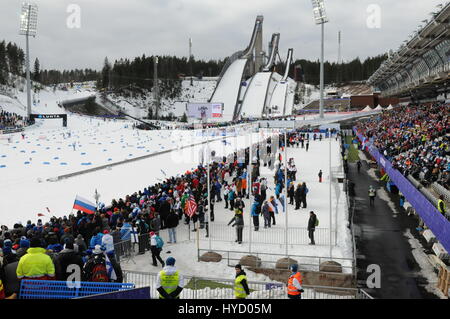 Lahti2017 FIS Nordischen Ski-Weltmeisterschaften in Lahti, Finnland mit: Atmosphäre wo: Lahti, Finnland wenn: 1. März 2017 Stockfoto