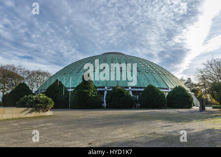 Rosa Mota Pavillon - sport, Konzert und Ausstellungshalle in Crystal Palace Gärten (Jardins Do Palacio de Cristal) in der Stadt Porto, Portugal Stockfoto