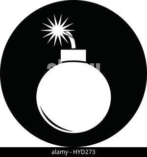 Bombe-Symbol Stock Vektor