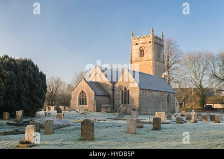 Hankerton Kirche, Wiltshire, UK Stockfoto