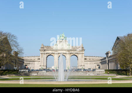 Das Cinquantennaire-Denkmal in Brüssel Stockfoto