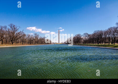 Washington Monument und Reflexion Pool - Washington, D.C., USA Stockfoto