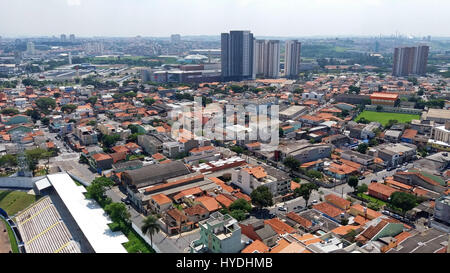 Überblick über die Stadt Santo André im Großraum São Paulo, Brasilien Stockfoto