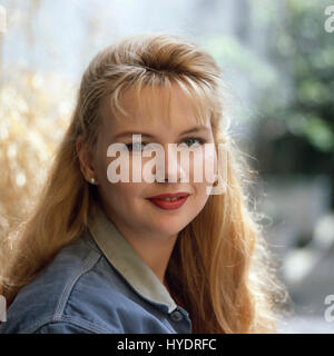 Deutsche Fictitious character Veronica Ferres, Deutschland 1980er Jahre. Die deutsche Schauspielerin Veronica Ferres, Deutschland der 80er Jahre. Stockfoto