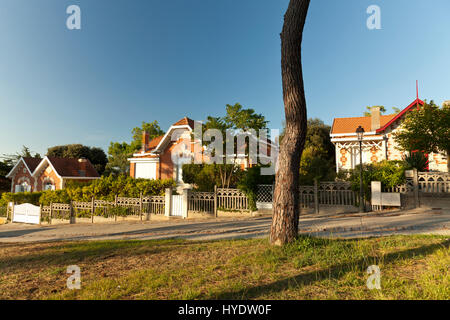 Gironde (33), Soulac-Sur-Mer, Frankreich, Žtape Sur le Chemin de Saint-Jacques-de-Compostela, Villen-balnŽaires / / Frankreich, Gironde, Soulac Sur Mer, ein Sto Stockfoto