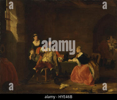 Gilbert Stuart Newton Captain Macheath redte von Polly und Lucy in der "Bettler Oper", 1826 Google Art Project Stockfoto