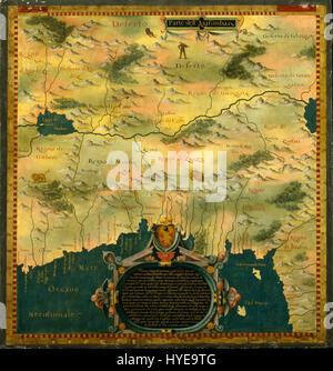 Stefano Bonsignoris Werk „Niger, Nigeria und Kamerun“ zeigt seine detaillierte geographische Untersuchung dieser Regionen in West- und Zentralafrika. Das Kunstwerk betont die vielfältigen Landschaften und kulturellen Elemente, die in diesen Ländern zu finden sind. Stockfoto