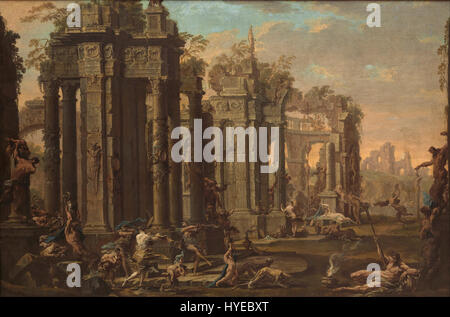 Alessandro Magnasco und Clemente Spera Bacchanal Google Art Project Stockfoto