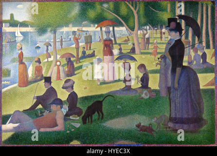 Ein Sonntag auf La Grande Jatte, Georges Seurat, 1884 Stockfoto