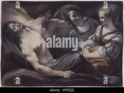 Giuseppe Cades, Italienisch (aktive Rom) Armida blickt auf das schlafen Rinaldo Google Art Project Stockfoto