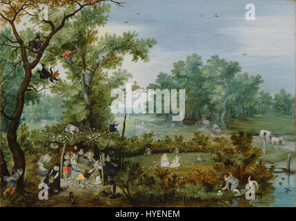 Adriaen van de Venne (niederländische A fröhliche Gesellschaft in einem Arbor Google Art Project Stockfoto