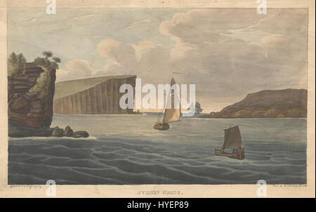 Augustus Earle Sydney HeadsEarle, Augustus. Ansichten in Australien. Sydney Earle Lithographie, 1826.   Google Art Project Stockfoto