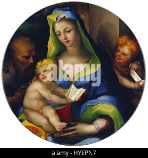 Domenico Beccafumi die Heilige Familie mit jungen Saint John WGA1543 Stockfoto