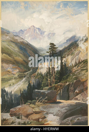 Dieses Bild mit dem Titel „der Berg des Heiligen Kreuzes, Colorado 2“ ist eine Darstellung des berühmten Berges in Colorado, bekannt für seine markante, aus der Entfernung sichtbare, kreuzförmige Felsformation. Das Kunstwerk unterstreicht die Pracht und natürliche Schönheit der Landschaft von Colorado. Stockfoto