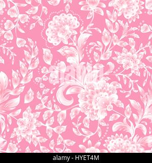 Nahtlose Hintergrund mit zarten Blumen-Muster. Vektor-illustration Stock Vektor