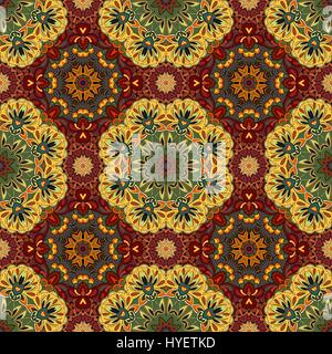 Dekorative Runde Marokko Musterdesign. Traditionellen Ornament zu orientieren. Orientalischen Motiv. Wohnung. Marokkanische Fliesen. Stock Vektor