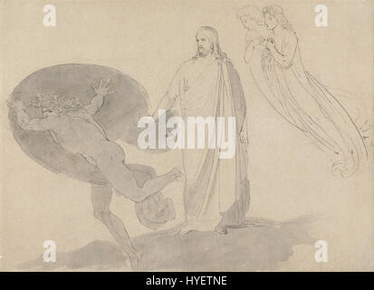 John Flaxman lass dich hinter mich, Satan Google Art Project Stockfoto