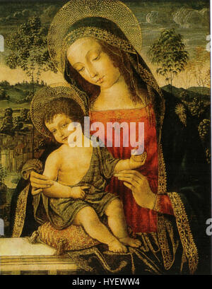 Pinturicchio, Madonna Col Bambino, 1498 ca. 48, 2 x 38, 1 cm, Huntintong Bibliothek, San Marino, Kalifornien Stockfoto