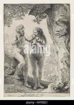 Rembrandt van Rijn Adam und Eve Google Art Project Stockfoto