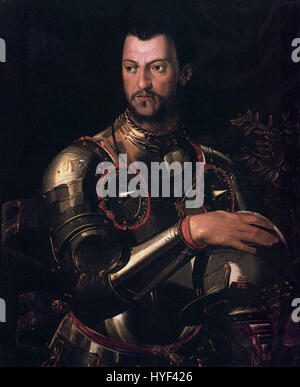 Angelo Bronzino Cosimo ich de' Medici in Rüstung WGA03246 Stockfoto