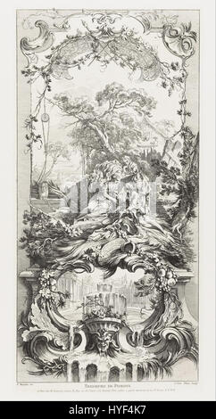 Charles Nicolas Cochin die jüngeren Screen Design Triomphe de Pomone (Triumph des Pomona) von Nouveaux Morceaux pour des Paravents (ne...   Google Art Project Stockfoto