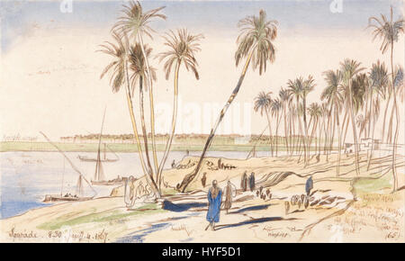 Edward Lear Sowadi bin 8 30, 4. Januar 1867 (65) Google Art Project Stockfoto