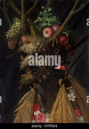 Giuseppe Arcimboldo vier Jahreszeiten in einem Kopf Google Art Project Stockfoto