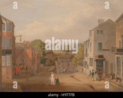 John Bird von Liverpool Street Scene in Chorley, Lancashire, mit Blick auf Chorley Hall Google Art Project Stockfoto