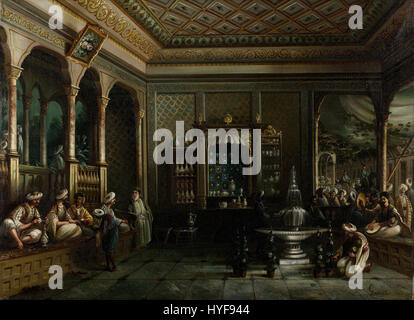 Megerdich Jivanian (von Thomas Allom) ein Kaffeehaus in Tophane Google Art Project Stockfoto