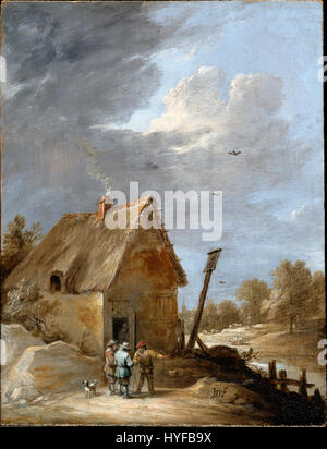 Teniers, David der jüngere A Road in der Nähe einer Hütte Google Art Project Stockfoto