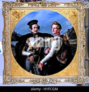 Wilhelm von Schadow Doppelporträt der Fürsten Friedrich Wilhelm von Preußen und Wilhelm Zu Solms Braunfels in eine Cuirassi...   Google Art Project Stockfoto