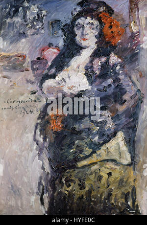 Lovis Corinth Carmencita, Porträt von Charlotte Berend-Corinth im spanischen Kleid Google Art Project Stockfoto