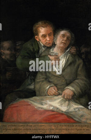 Francisco de Goya Selbstbildnis mit Dr. Arrieta Google Art Project Stockfoto