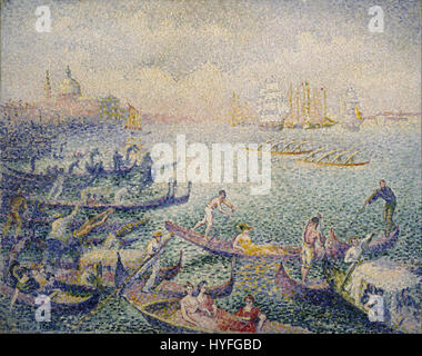 Henri Edmond Cross-Regatta in Venedig Google Art Project Stockfoto