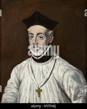 El Greco Porträt von Diego de Covarrubias y Leiva Google Art Project Stockfoto