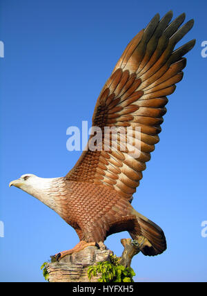 Großer Adler Statue, das Symbol der Insel Langkawi, Malaysia Stockfoto