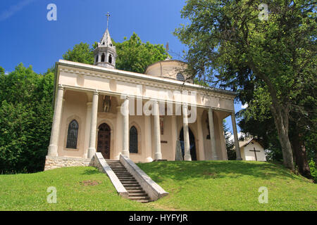 Frankreich, Haute-Savoie (74), Megève, Série de Chapelles et d'oratoires du Calvaire de Megève, Construites Par le Curé de Megève, le Révérend Ambroise Ma Stockfoto